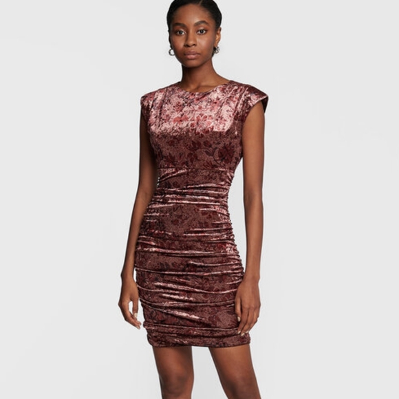 Guess Dresses & Skirts - NWT Velvet Rushed Mini Dress‎